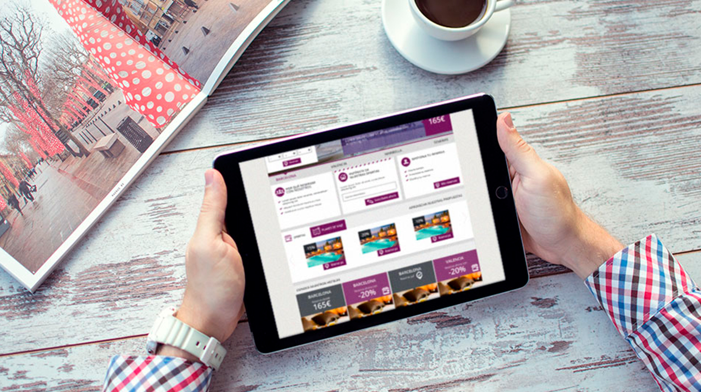 Imagen del prototipo en alta fidelidad para la versión tablet.