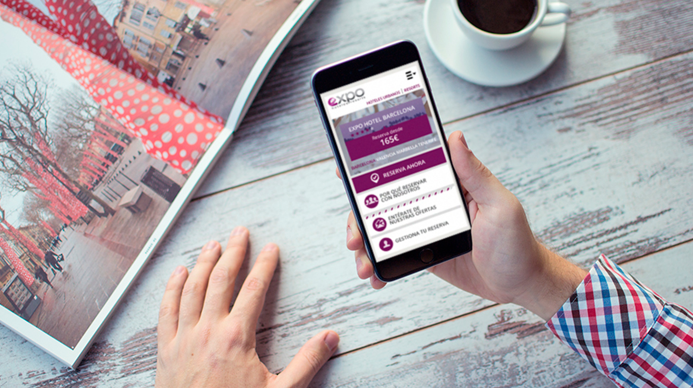 Imagen del prototipo en alta fidelidad para la versión móvil.