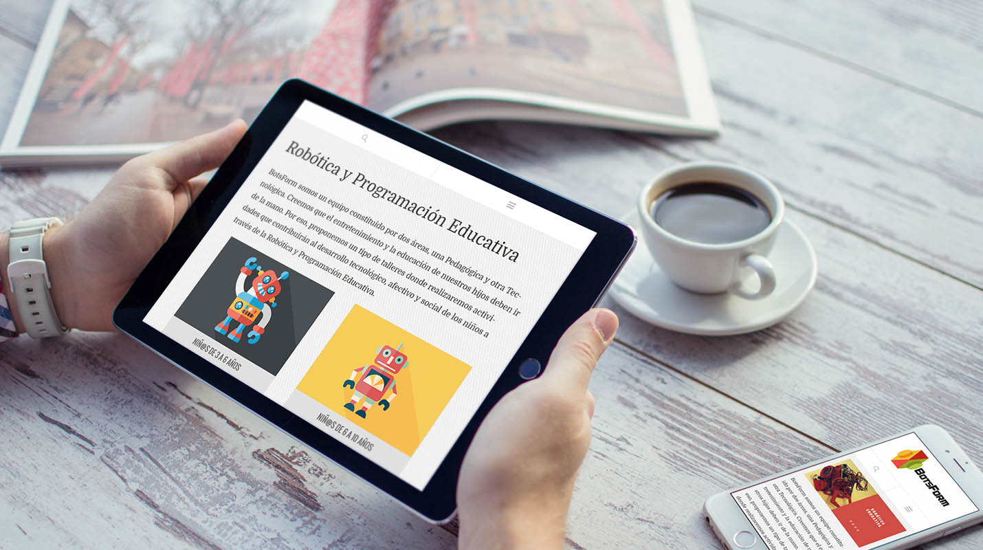 Imagen del prototipo en alta fidelidad para la versión tablet.